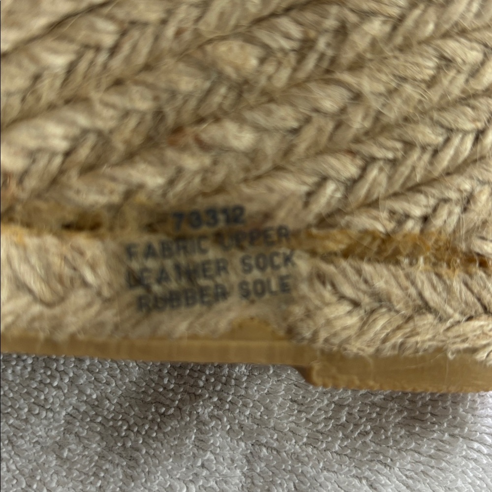 J Crew blue and white striped Espadrille, NWOT, size 7 - Picture 6 of 6